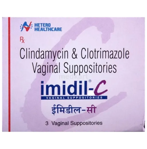imidil c vaginal suppository 3's